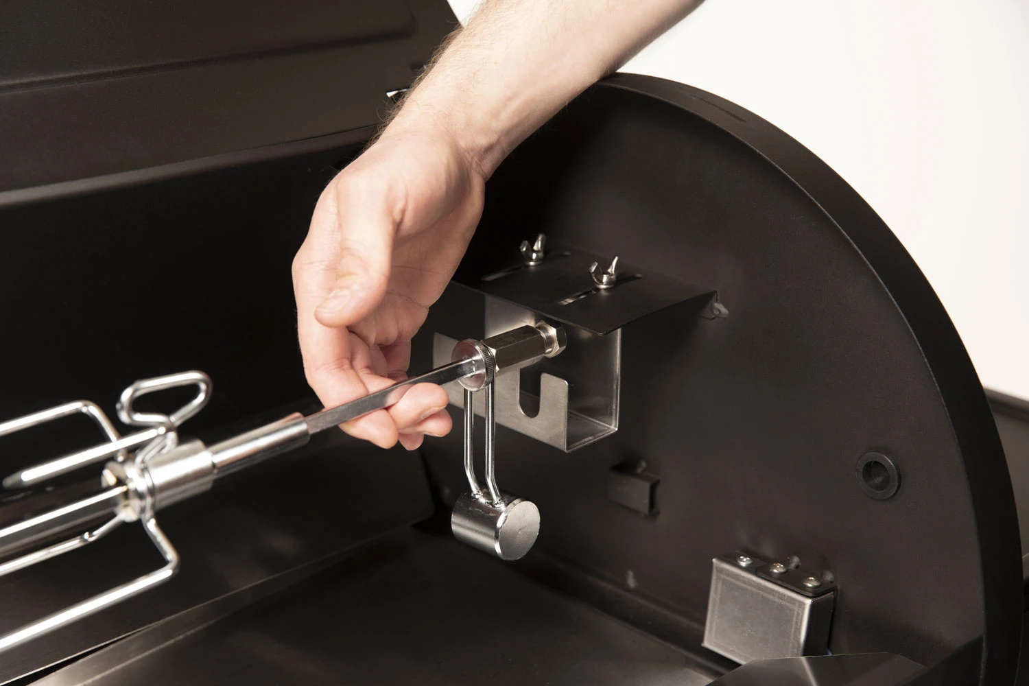 Broil King Pellet Smoker Drehspieß-Set Mit Elektromotor 2 Broil King Pellet Smoker Drehspieß-Set Mit Elektromotor – Bild 2