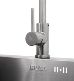 BULL Spülbecken Größe M (43x36x20cm) Inkl. Wasserhahn Für Warm/kalt -Bbq Discounter 22281 Bull Spuele Wasserhahn