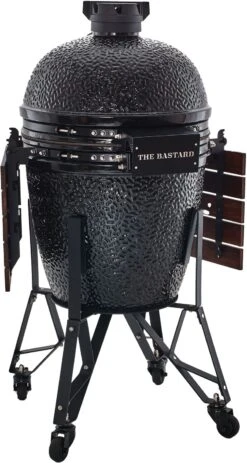 The Bastard Keramikgrill Classic Large - Complete - Schwarz Glänzend - Modell 2023 -Bbq Discounter Bastard Grill Large Complete Rueckseite BC201