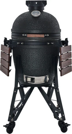 The Bastard Keramikgrill Urban Medium - Complete - Schwarz Matt - Modell 2023 -Bbq Discounter Bastard Keramikgrill Urban Medium Tische geklappt BU203