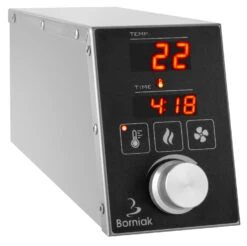 Borniak BBQ Smoker Digital BBDST-150 Edelstahl - Version 1.4 Mit Timer -Bbq Discounter Borniak Raeucherofen Timer Steuerung 1
