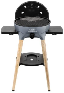 CADAC Gasgrill Citi Chef 40 FS BBQ / Dome Steel Grey, 30 Mbar -Bbq Discounter CADAC Citi Chef 40 FS Steel Grey Deckel offen 1