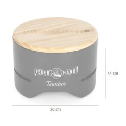 Feuerhand Tischgrill Tamber Schwarz -Bbq Discounter Feuerhand Tamber Tischgrill schwarz Abmessungen