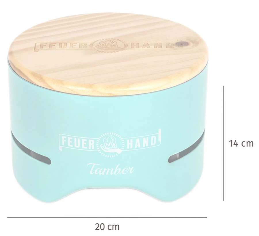 Feuerhand Tischgrill Tamber Lichtgrün 3 Feuerhand Tischgrill Tamber Lichtgrün – Bild 3