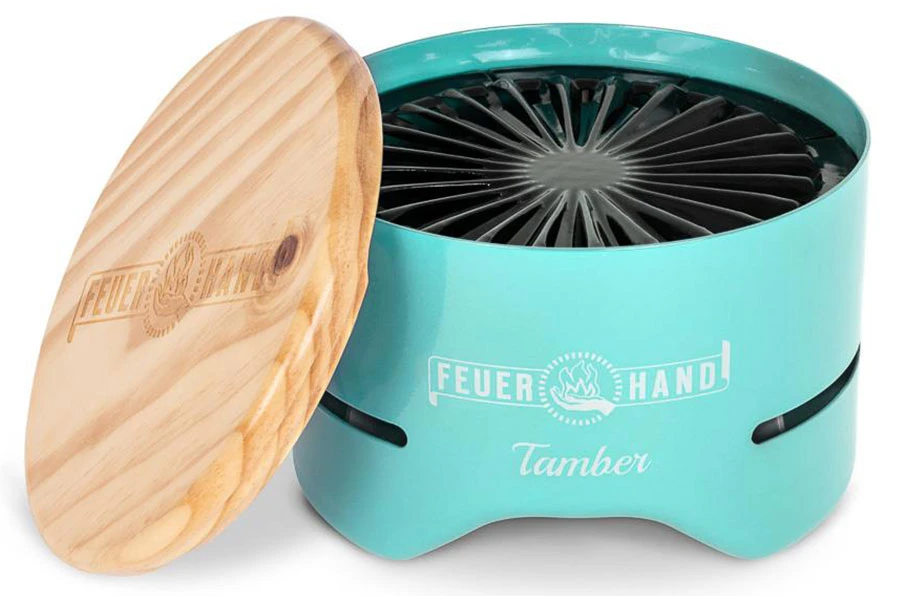 Feuerhand Tischgrill Tamber Lichtgrün 1 Feuerhand Tischgrill Tamber Lichtgrün