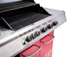 Grillfürst G510G 5-Brenner Gasgrill Mit Hochtemperaturbrenner Und Gusseisen Rosten - Feuerwehr Edition -Bbq Discounter G510G FW Feuerwehrgrill Foto freigestellt 19
