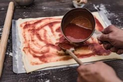 Grillfürst Pizzastein Eckig 40 X 30 Cm Mit Pizzablech -Bbq Discounter Grillfuerst Edelstahl Pizzablech