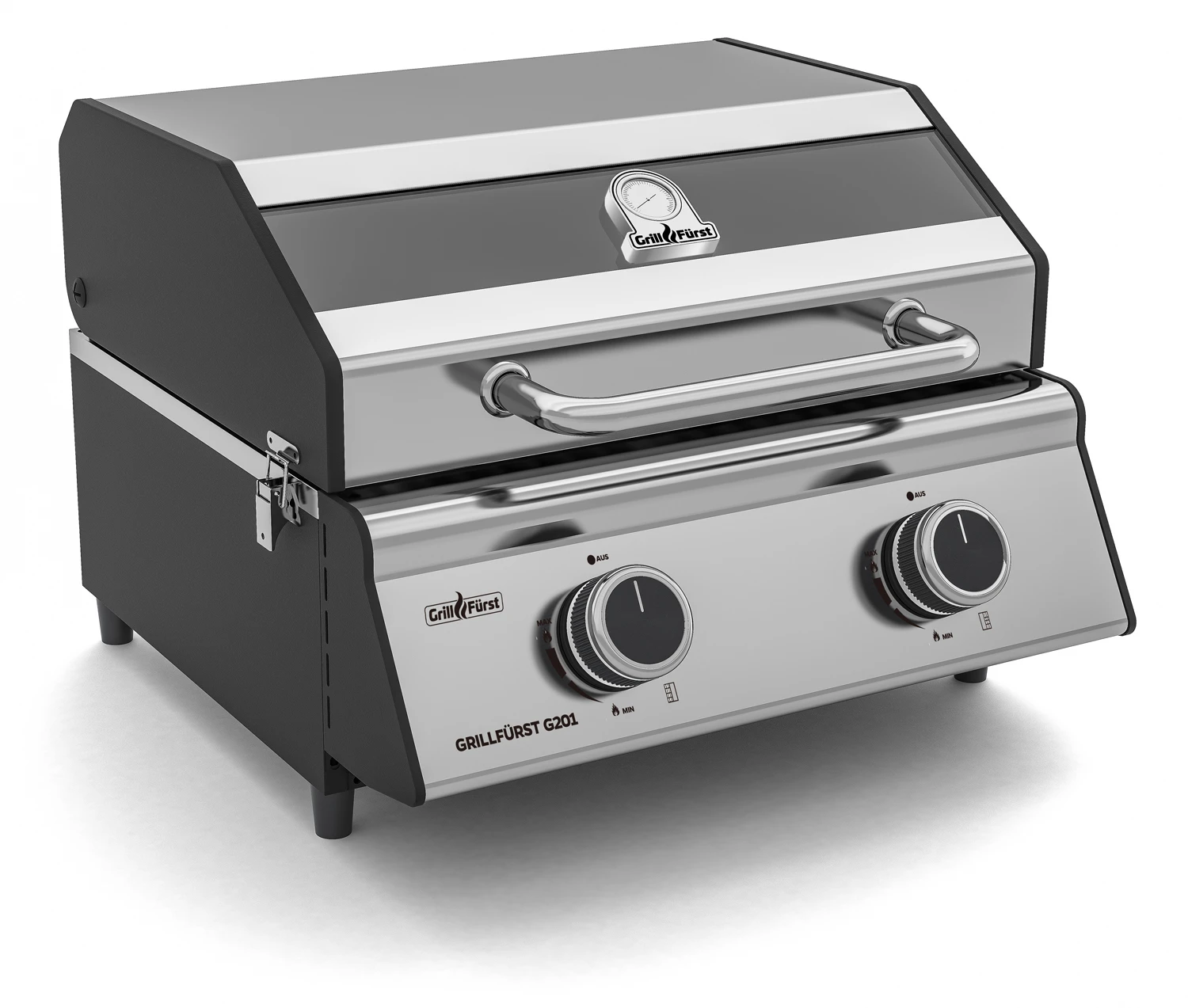 Grillfürst G201E 2-Brenner Gasgrill Portabel V2 - Campinggrill / Balkongrill - X-DEAL Inkl. Untergestell Und Tragetasche 3 Grillfürst G201E 2-Brenner Gasgrill Portabel V2 - Campinggrill / Balkongrill - X-DEAL Inkl. Untergestell Und Tragetasche – Bild 3