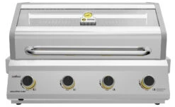 Grillfürst G401G Borussia Dortmund Edition 4-Brenner Edelstahl - Einbaugrill Mit Gusseisen Rosten