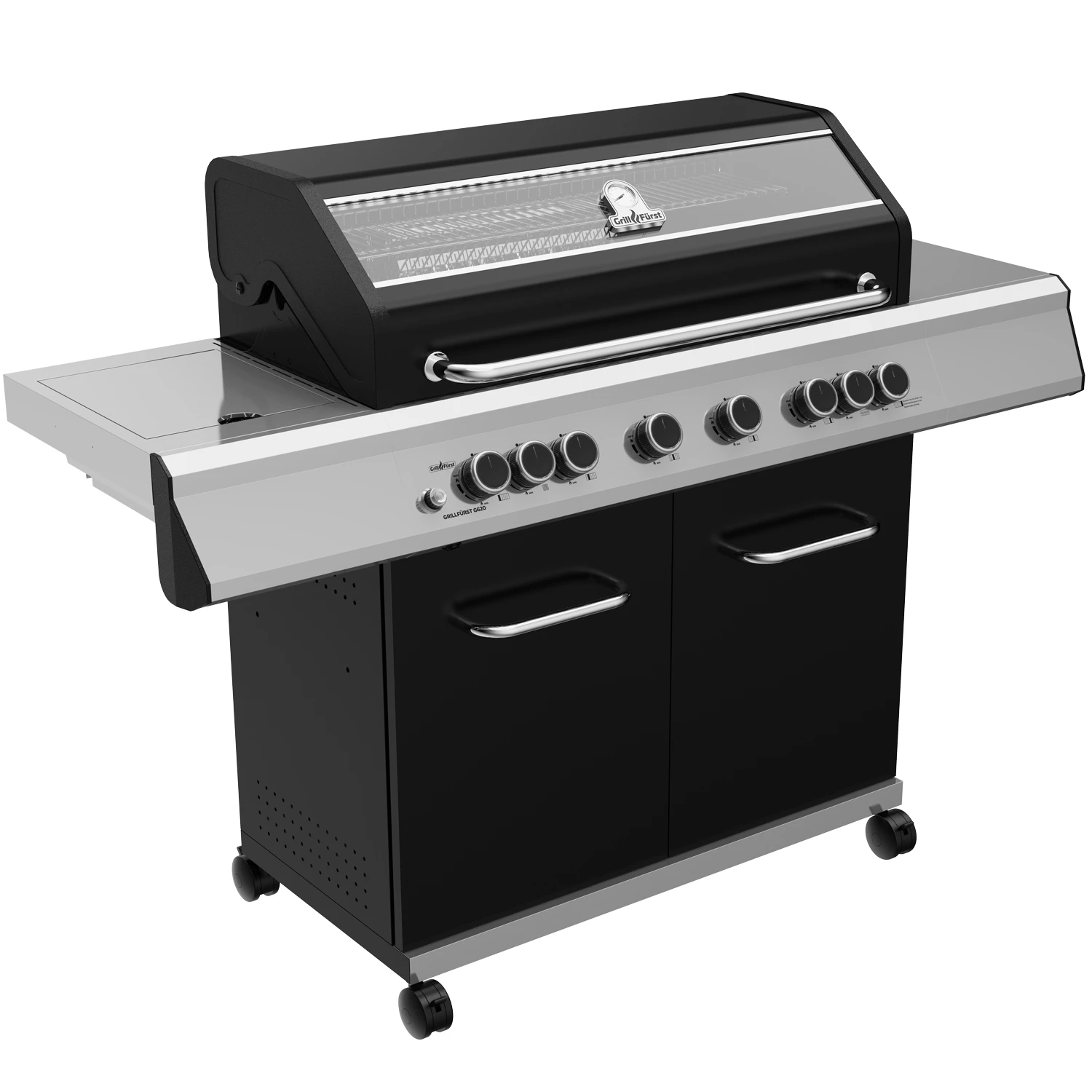 Grillfürst G620G 6-Brenner Gasgrill Mit Hochtemperaturbrenner, Heckbrenner Und Gusseisen Rosten 2 Grillfürst G620G 6-Brenner Gasgrill Mit Hochtemperaturbrenner, Heckbrenner Und Gusseisen Rosten – Bild 2