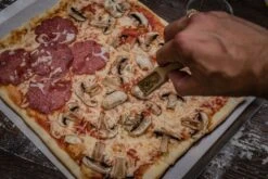 Grillfürst Pizzastein Eckig 40 X 30 Cm Mit Pizzablech -Bbq Discounter Grillfuerst Pizza Blech eckig