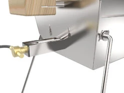 Knister Edelstahl-Gasgrill - Ausziehbarer Kompaktgrill 14 Knister Edelstahl-Gasgrill - Ausziehbarer Kompaktgrill -Bbq Discounter Knister Edelstahl Gasgrill Kompaktgrill Gasanschluss Detail