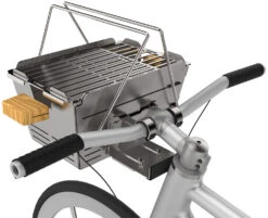 Knister Grill Premium - Ausziehbarer Holzkohle Kompaktgrill -Bbq Discounter Knister Premium Fahrrad