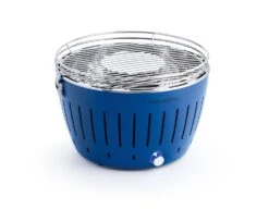 LotusGrill Classic - Holzkohle Tischgrill - Tiefblau Inkl. Tasche