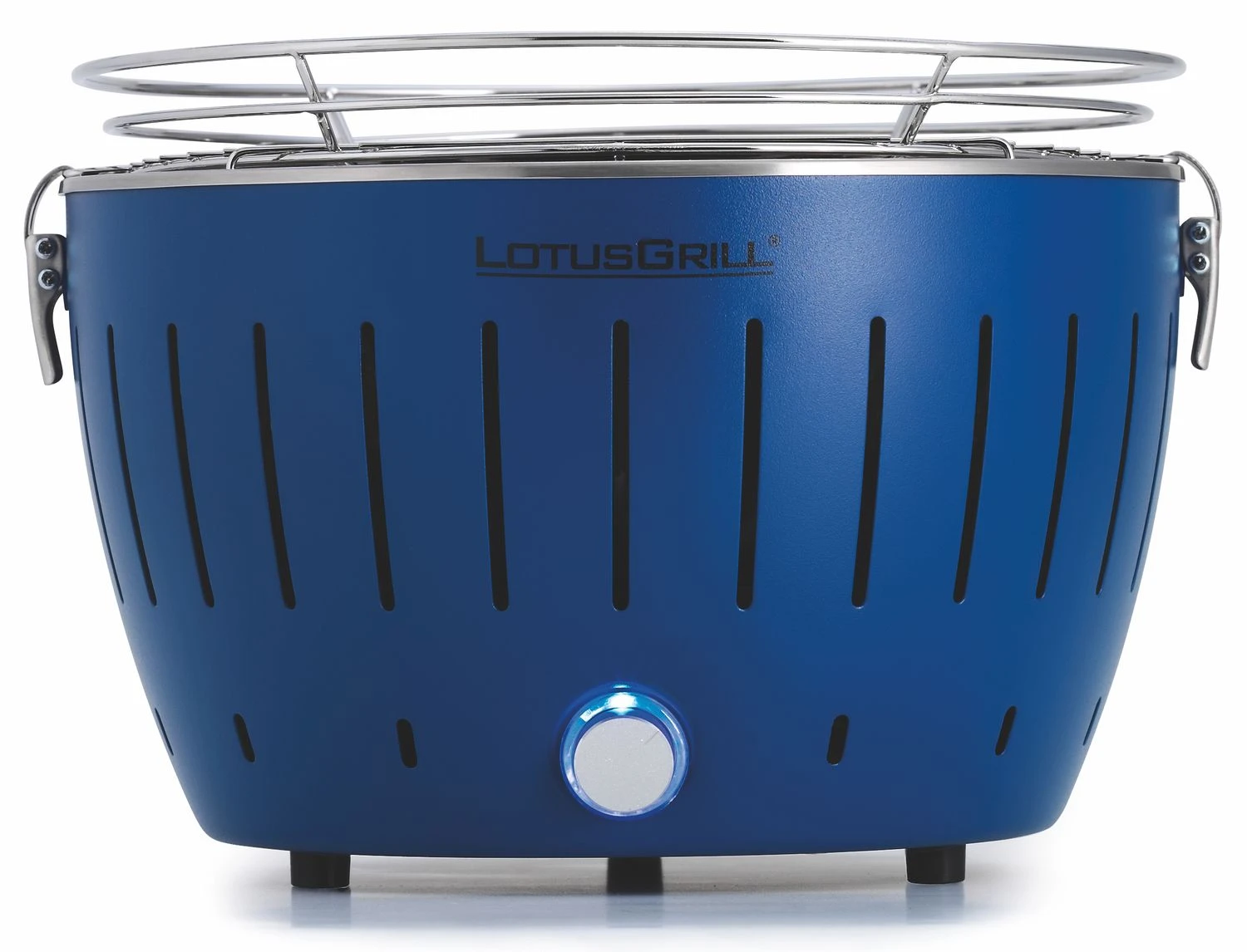 LotusGrill S - Holzkohle Tischgrill - Tiefblau Inkl. Tasche