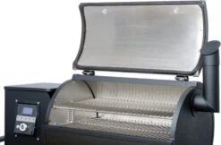 Moesta Pelletgrill Sheriff Inklusive Bambus Ablagebrett - Modell 2023 -Bbq Discounter Moesta Sheriff Pelletgrill Deckel Garkammer 10593