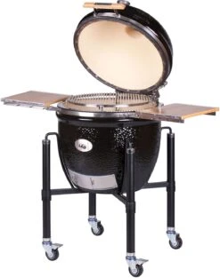 Monolith Grill LeCHEF BBQ GURU - PRO-Serie 2.0 Schwarz - MIT Gestell Und Seitentischen - Inkl. DigiQ Controller Set -Bbq Discounter Monolith Keramik Grill BBQ Guru Le Chef PRO Serie 2 0 129030 4 1688034942