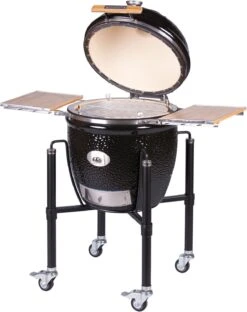 Monolith Grill CLASSIC BBQ GURU - PRO-Serie 2.0 Schwarz - MIT Gestell Und Seitentischen - Inkl. DynaQ Controller Set -Bbq Discounter Monolith Keramik Grill Classic PRO Serie 2 0 129001 black 6 3