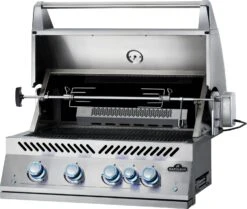 Napoleon 700-Series 32" BIG32 Edelstahl Einbaugrill Inkl. Drehspieß - Modell 2023 -Bbq Discounter Napoleon Einbaugrill BIG32 Drehspiess Motor