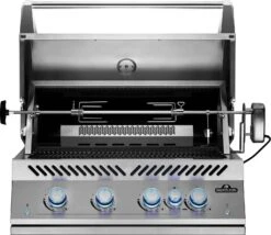 Napoleon 700-Series 32" BIG32 Edelstahl Einbaugrill Inkl. Drehspieß - Modell 2023 -Bbq Discounter Napoleon Einbaugrill BIG32 Rotisserie Motor Drehspiess