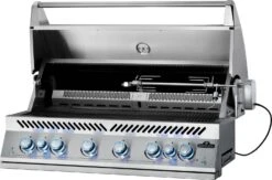 Napoleon 700-Series 44" BIG44 Edelstahl Einbaugrill Inkl. Drehspieß - Modell 2023 -Bbq Discounter Napoleon Einbaugrill BIG44RB Rotisserie rechts teilbar