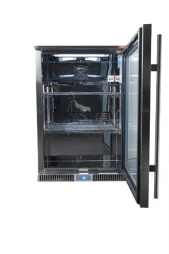 Napoleon Outdoor - Kühlschrank, 135 Liter, Rechtsdrehende Tür Mit Doppelverglasung Und LED Beleuchtung - Wasserdicht Nach IP24 -Bbq Discounter Napoleon Kuehlschrank Outdoor Innenraum