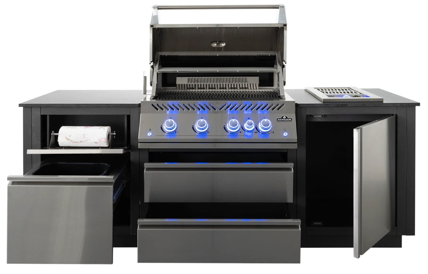 Napoleon Outdoor Küche Oasis Compact 105 Mit BIG32 Einbaugrill Und Einbau Sizzle Zone - Inkl. Arbeitsplatte Aus Feinsteinzeug 1 Napoleon Outdoor Küche Oasis Compact 105 Mit BIG32 Einbaugrill Und Einbau Sizzle Zone - Inkl. Arbeitsplatte Aus Feinsteinzeug