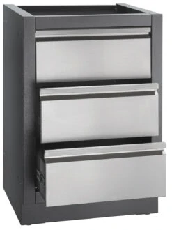 Napoleon Outdoor Küche Oasis 100 Mit LEX 485 Edelstahl Einbaugrill Ohne Vordefinierte Arbeitsplatte -Bbq Discounter Napoleon Oasis Outdoor Kueche 2er Schubladenschrank 2