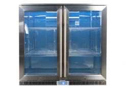 Napoleon Outdoor - Kühlschrank, 210 Liter, 2-türig Mit Doppelverglasung Und LED Beleuchtung - Wasserdicht Nach IP24 -Bbq Discounter Napoleon Outdoor Kueche Kuehlschrank leer beleuchtet