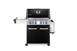 Napoleon Prestige 500 Gasgrill, Schwarz - Mit Safety Glow - Modell 2023 - SMART Deal Inkl. Grillfürst Grill Control -Bbq Discounter Napoleon Prestige 500 Gasgrill schwarz Seitenablage klappbar
