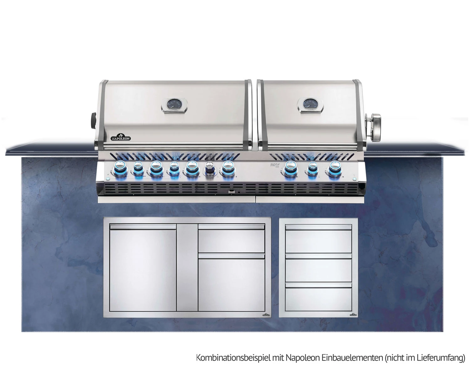 Napoleon Prestige Pro 825-3 Edelstahl Einbaugrill Gas - Inkl. Drehspieß - Modell 2023 11 Napoleon Prestige Pro 825-3 Edelstahl Einbaugrill Gas - Inkl. Drehspieß - Modell 2023 – Bild 11