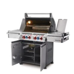 Napoleon Prestige Pro 500-3 Edelstahl Gasgrill Inkl. Drehspieß - Modell 2023 - SMART Deal Inkl. Grillfürst Grill Control -Bbq Discounter Napoleon Prestige Pro 500 seitlich offen
