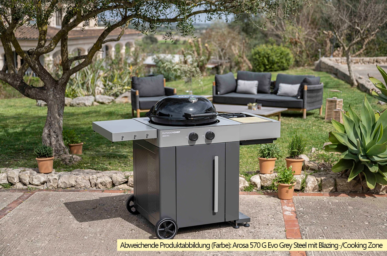 Outdoorchef Gas Kugelgrill Arosa 570 G Evo Black Style - Inkl. Blazing-/Cooking Zone Kit Plus 13 Outdoorchef Gas Kugelgrill Arosa 570 G Evo Black Style - Inkl. Blazing-/Cooking Zone Kit Plus – Bild 13
