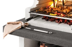 Palazzetti Grillkamin Balos Mit Pizzaofen Inkl. Montagematerial -Bbq Discounter Palazzetti Balos Simsplatte Marmotech