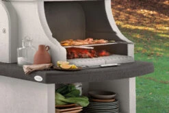 Palazzetti Grillkamin Bastia Mit Pizzaofen Inkl. Montagematerial -Bbq Discounter Palazzetti Grillkamin Bastia Simsplatte Marmotech