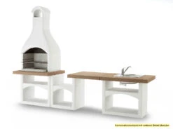 Palazzetti Outdoor Küche: Modul Grillkamin Brioni Inkl. Montagematerial -Bbq Discounter Palazzetti Grillkamin Brioni Outdoor Kueche Kombi 1