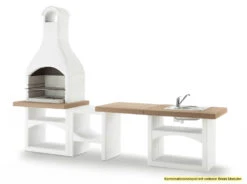 Palazzetti Outdoor Küche: Modul Grillkamin Brioni Inkl. Montagematerial -Bbq Discounter Palazzetti Grillkamin Brioni Outdoor Kueche Kombi 2