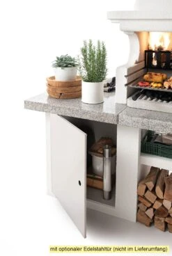 Palazzetti Grillkamin Glasgow 3 Inkl. Montagematerial -Bbq Discounter Palazzetti Grillkamin Glasgow mit Tuer