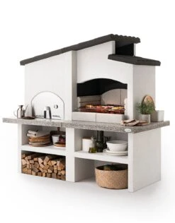 Palazzetti Grillkamin New Zealand 2 Mit Pizzaofen Inkl. Montagematerial -Bbq Discounter Palazzetti Grillkamin New Zealand 2