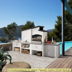Palazzetti Grillkamin New Zealand 2 Mit Pizzaofen Inkl. Montagematerial -Bbq Discounter Palazzetti Outdoorkueche New Zealand Kombi