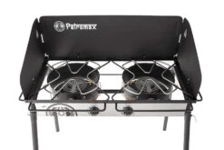 Petromax Gastisch / Gaskocher GE90 Mit Mehrfachbrenner -Bbq Discounter Petromax Gastisch ge90 von oben Doppelbrenner