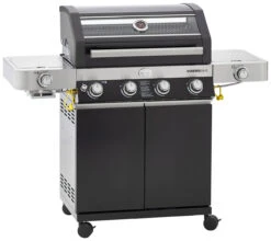 Rösle Gasgrill Videro G4-S VARIO+ Schwarz - Modell 2023 - SMART Deal Inkl. Grillfürst Grill Control + Abdeckhaube Und Grillplatte
