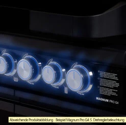 Rösle Gasgrill Magnum PRO G3 - Modell 2023 -Bbq Discounter Roesle Magnum Pro Drehregler beleuchtet Beispiel G4 S