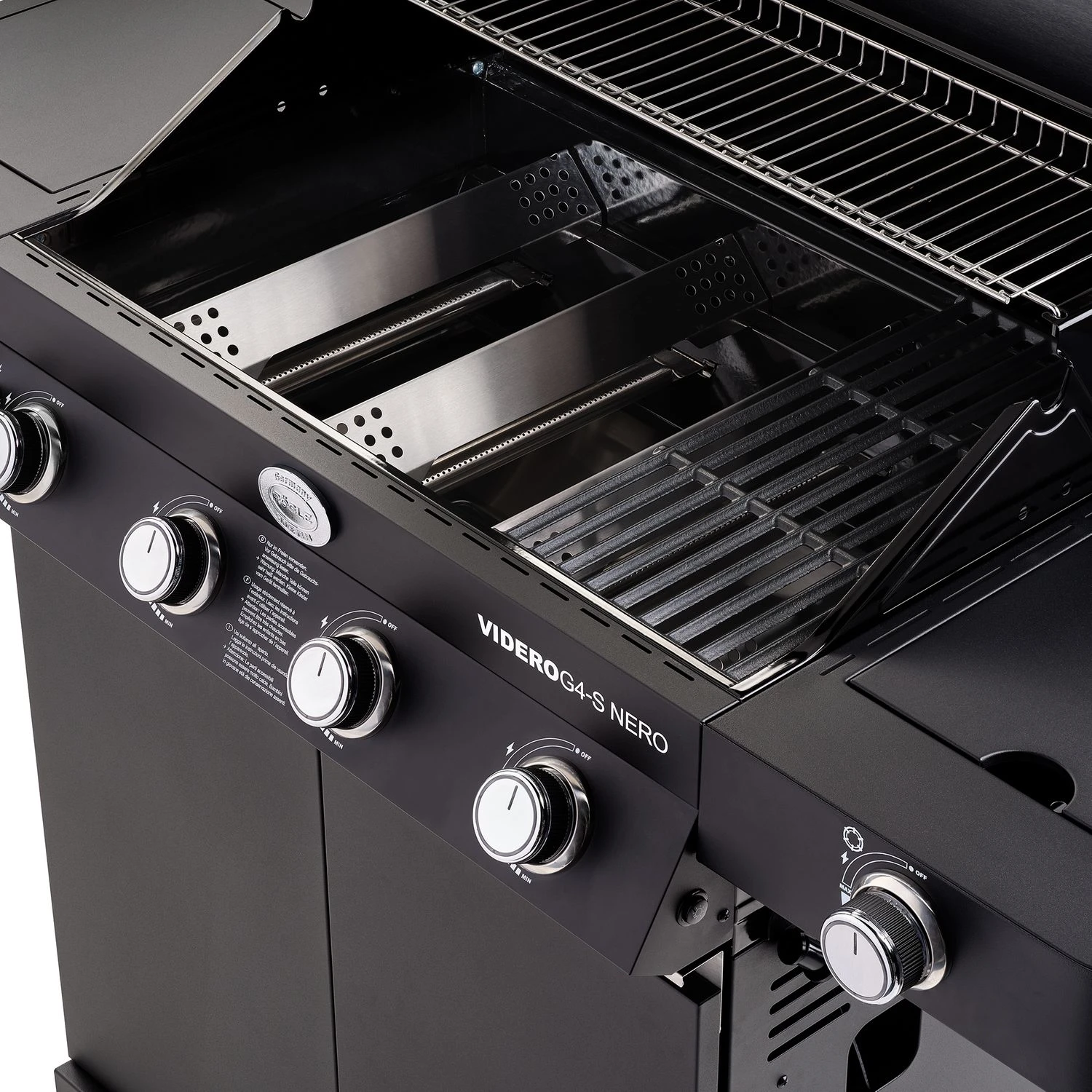 Rösle Gasgrill BBQ-Station Videro G4-S Vario+ Nero Schwarz - Modell 2023 - SMART Deal Inkl. Grillfürst Grill Control + Abdeckhaube Und Grillplatte 11 Rösle Gasgrill BBQ-Station Videro G4-S Vario+ Nero Schwarz - Modell 2023 - SMART Deal Inkl. Grillfürst Grill Control + Abdeckhaube Und Grillplatte – Bild 11