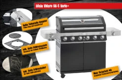 Rösle Gasgrill Videro G6-S VARIO+ Schwarz - Modell 2023 - X-DEAL Inkl. Abdeckhaube, Grillplatte Und Drehspieß 23 Rösle Gasgrill Videro G6-S VARIO+ Schwarz - Modell 2023 - X-DEAL Inkl. Abdeckhaube, Grillplatte Und Drehspieß -Bbq Discounter Roesle Videro G6 S Vario Highlights