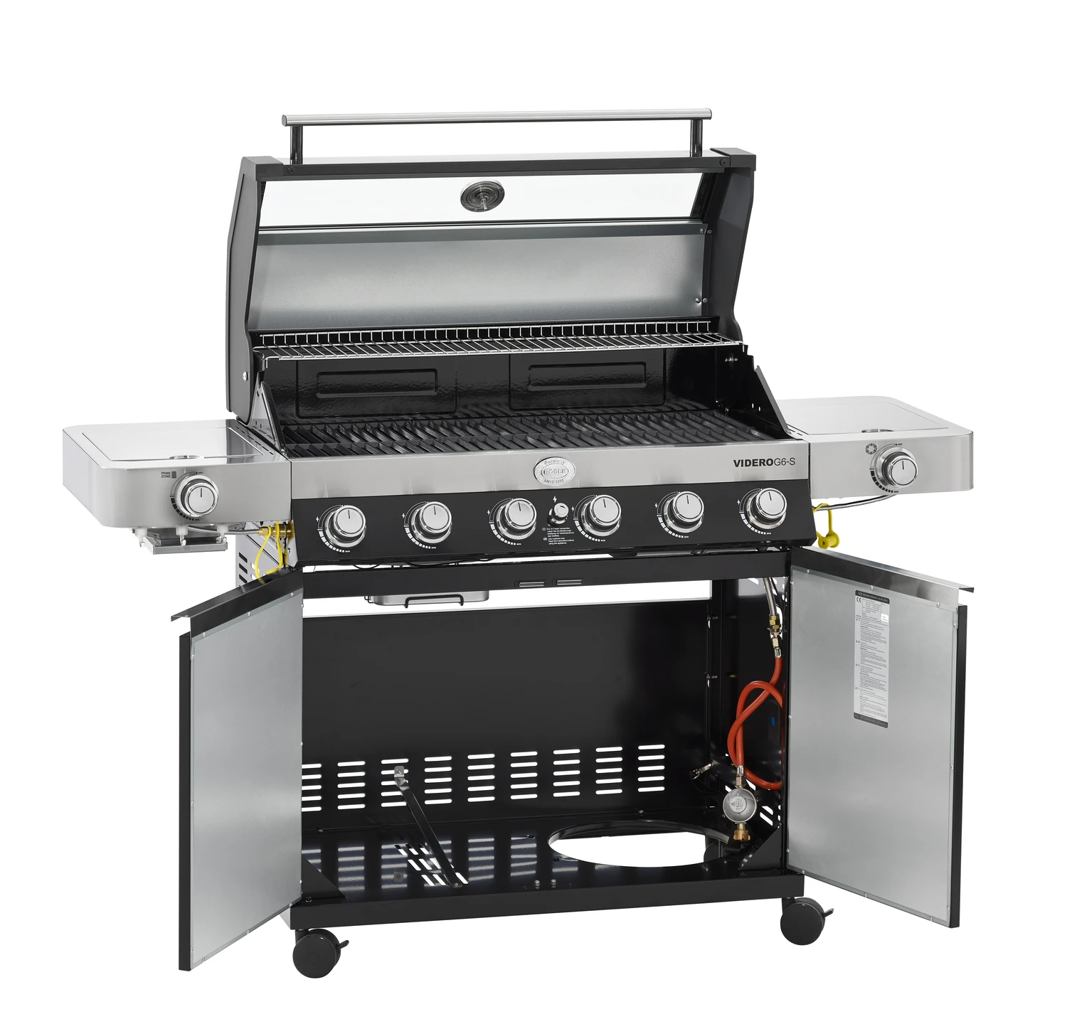 Rösle Gasgrill Videro G6-S VARIO+ Schwarz - Modell 2023 - X-DEAL Inkl. Abdeckhaube, Grillplatte Und Drehspieß 7 Rösle Gasgrill Videro G6-S VARIO+ Schwarz - Modell 2023 - X-DEAL Inkl. Abdeckhaube, Grillplatte Und Drehspieß – Bild 7