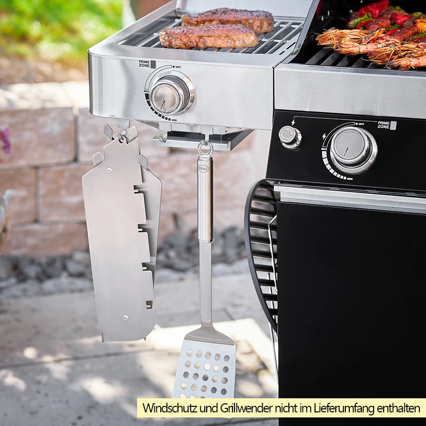 Rösle Gasgrill Videro G6-S VARIO+ Schwarz - Modell 2023 - X-DEAL Inkl. Abdeckhaube, Grillplatte Und Drehspieß 17 Rösle Gasgrill Videro G6-S VARIO+ Schwarz - Modell 2023 - X-DEAL Inkl. Abdeckhaube, Grillplatte Und Drehspieß – Bild 17