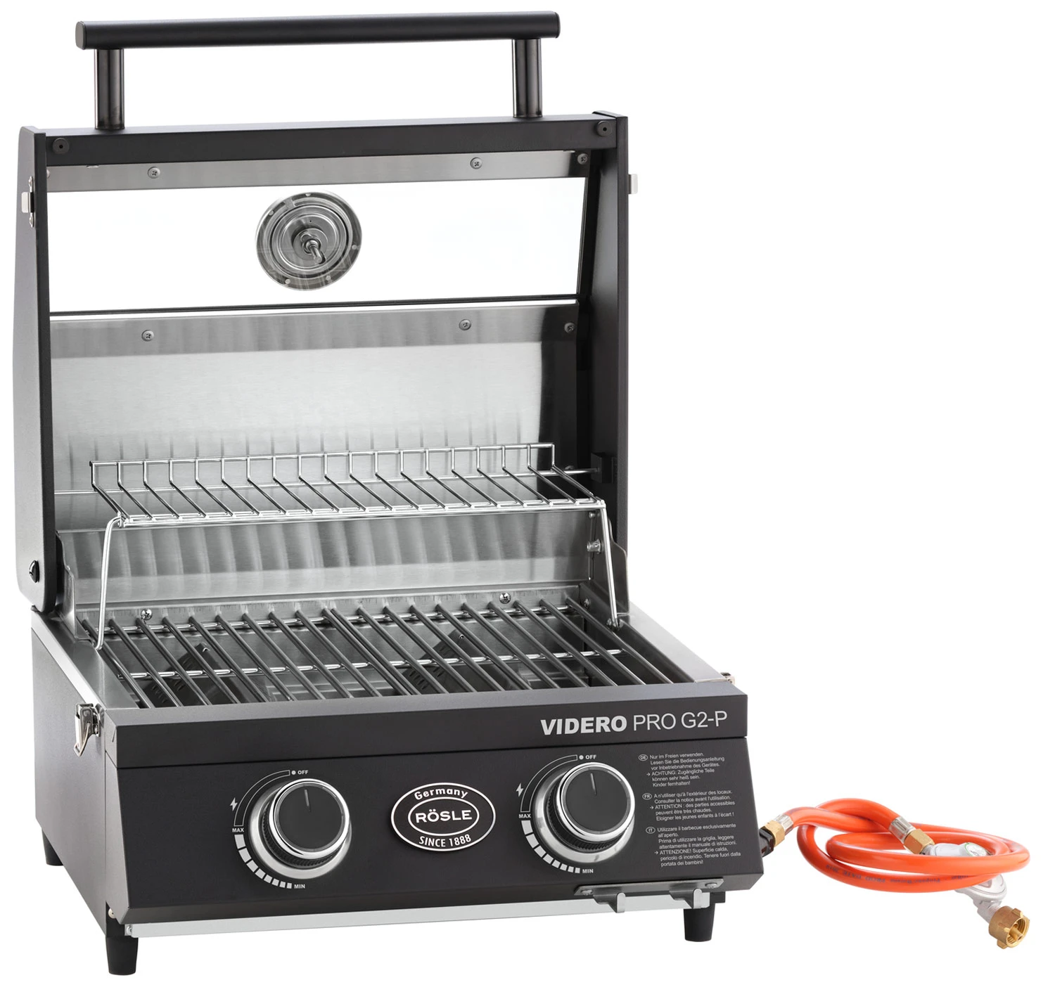 Rösle Gasgrill Videro Pro G2-P Campinggrill 2 Rösle Gasgrill Videro Pro G2-P Campinggrill – Bild 2