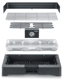 Severin Elektro Tischgrill Mit Grillrost - 2.200 Watt -Bbq Discounter Severin Elektro Tischgrill PG8565 Aufbau