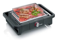 Severin Elektro Tischgrill STYLE Evo - 2.500 Watt -Bbq Discounter Severin Elektro Tischgrill Style Evo PG8123 Grillgut